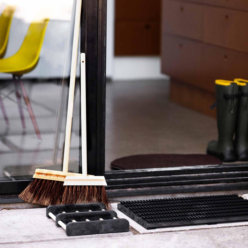 Iris Hantverk Wooden Outdoor Doormat with Nylon Bristles, 60x40cm, Natural by Iris Hantverk - Image 4